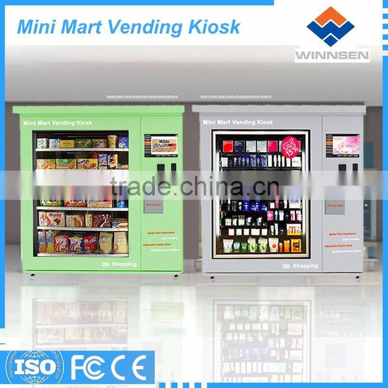 Public area drinks and beverage self-help vending kiosk