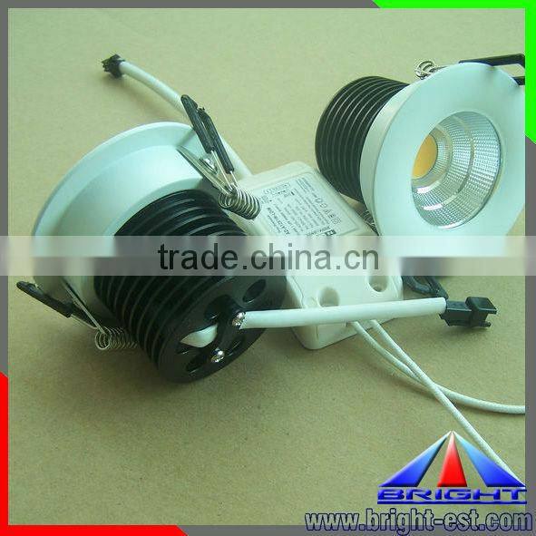 360 adjustable and 180 adjustable 10W cob downlight,led ceiling light dimmer