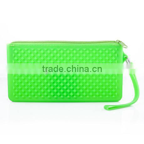 fashion cute bag fashion color jelly zipper pouch