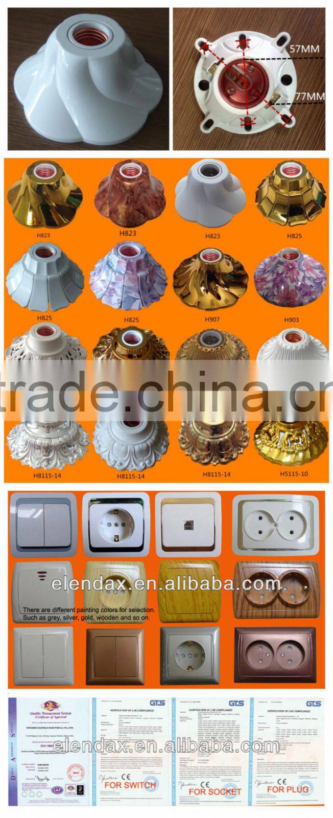 ABS brass B22 E27 lamp holder(H823)