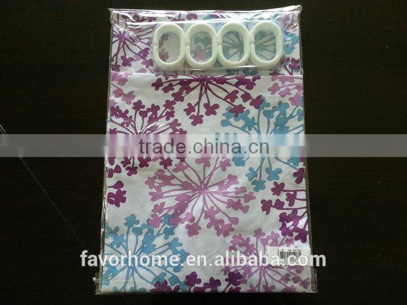 Wholesale Printed PVC Shower Curtain