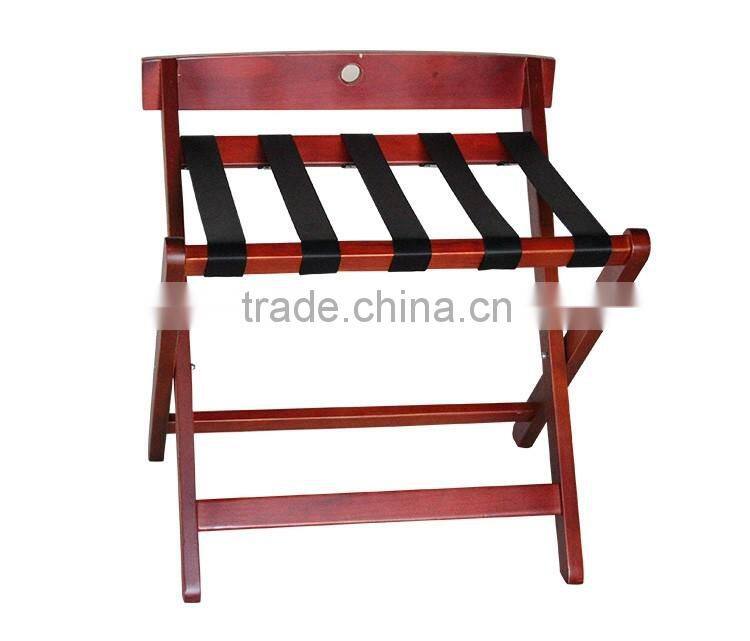 MAX antique wood folding luggage rack for hotels
