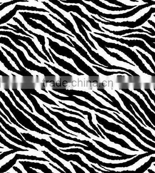 100% polyester zebra print taffeta fabric textile