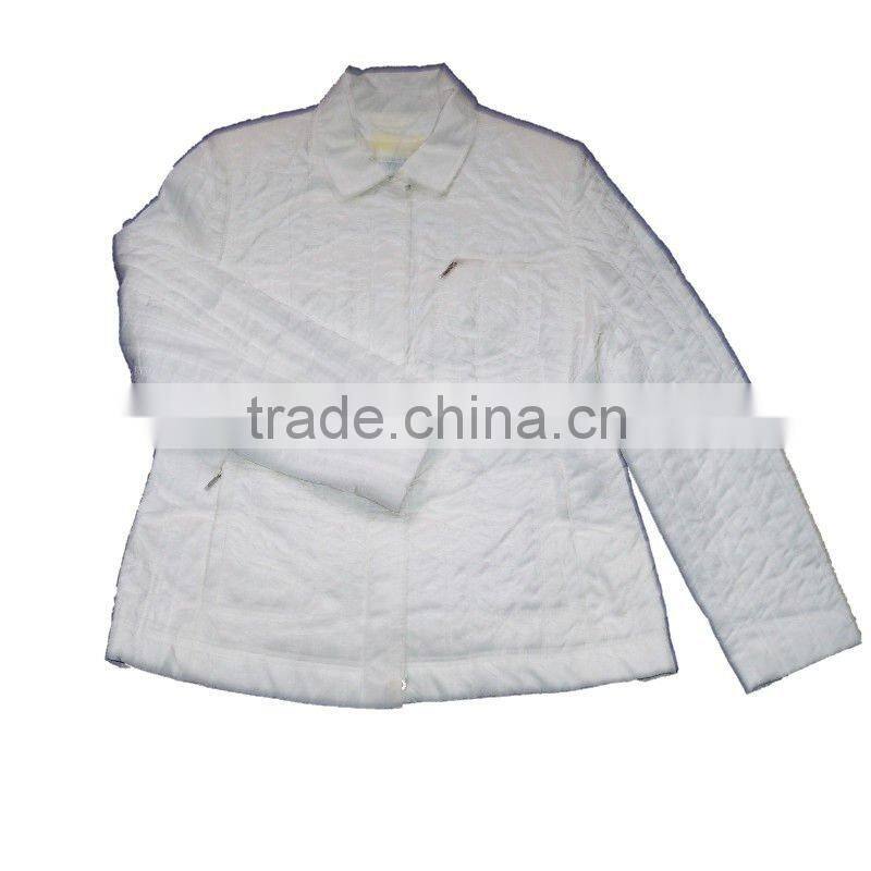 Women's White Down Jacket for Winter