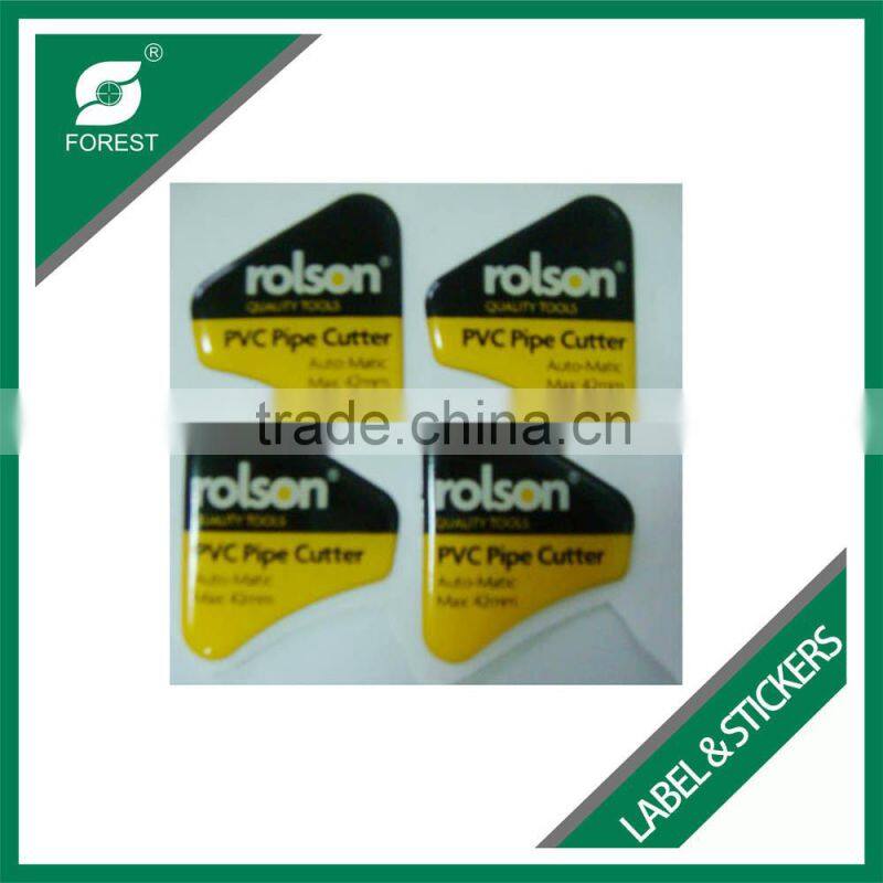 CUSTOMIZED PVC PP WATERPROOF BRUSHED ALLOY STICKERS CHEAP ADHESIVE PLOYPROPYLENE FOOD LABEL