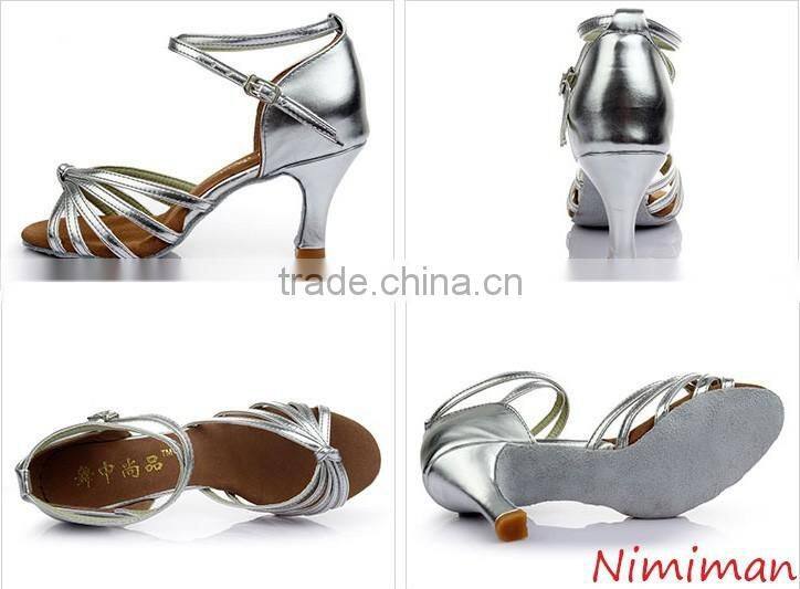 2016 Wholesale ballroom latin dance shoes women high heel salsa dance shoes for sale