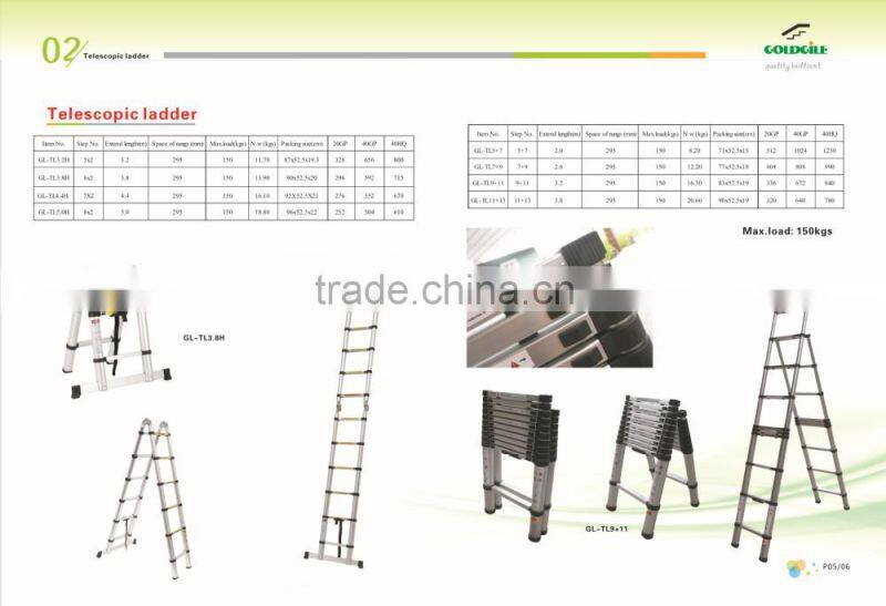 Goldgile Aluminium Ladder & Multipurpose ladder with GS Approval