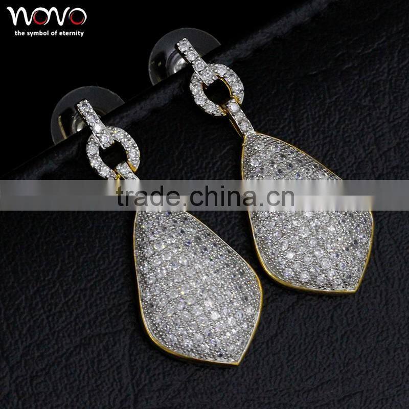 Fashionable metal brass classical earrings