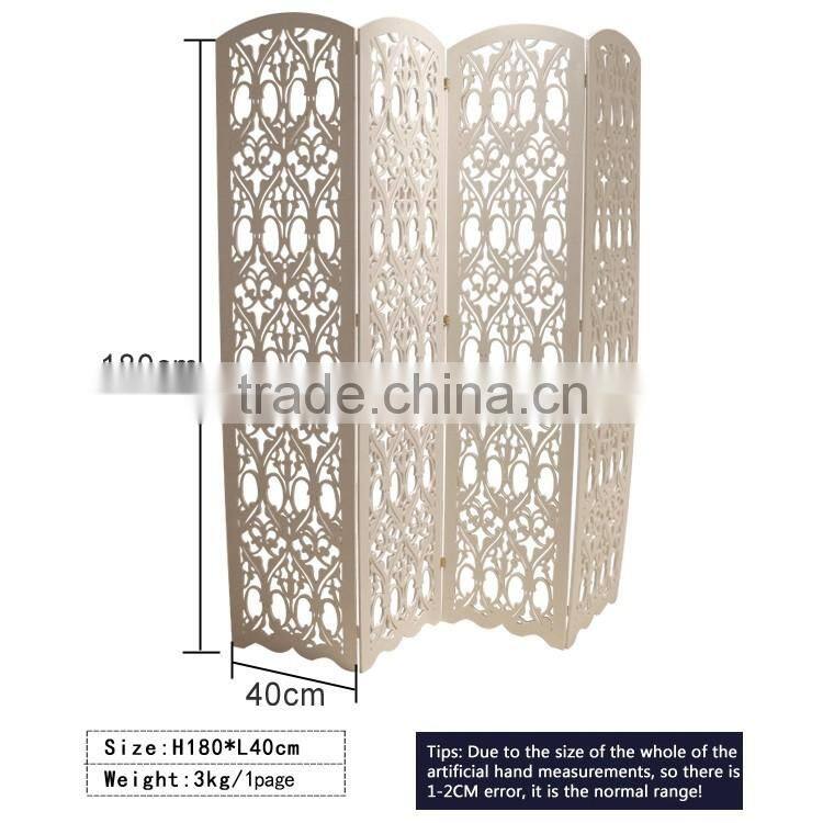 3 door chinese antique wood Carving Folding screen