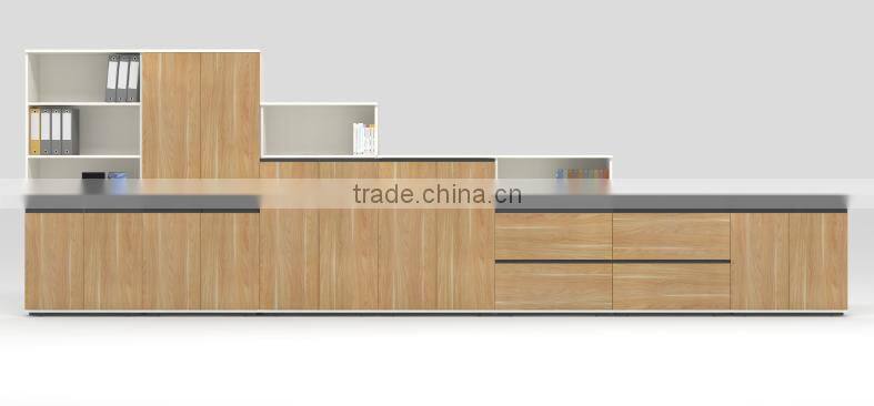 Melamine panel filling storage bookshelf with 2 layer modular home office furniture