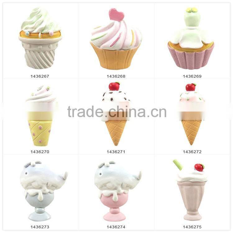 Resin Ice Cream Cone Shaped Magnet for Fridge