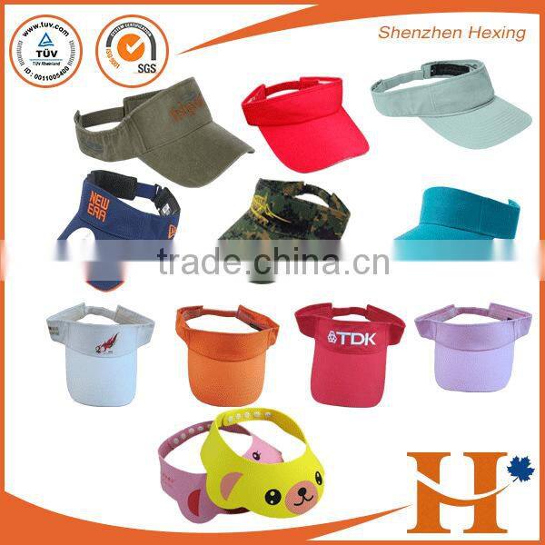 Cool fashion transparent visor cap wholesale golf visor hat