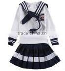 Latest girls white blouse and plaid skirt school uniforms