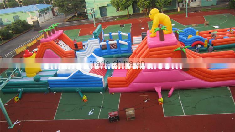 2014 Super Long Outdoor Adult Inflatable Obstacle Course for Sale