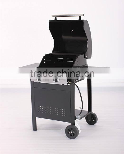 Hot selling stainless steel 2 burner outdoor gas barbecue grill