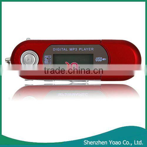 USB2.0 LCD 16GB MP3 Player with Voice Recorder Function Red