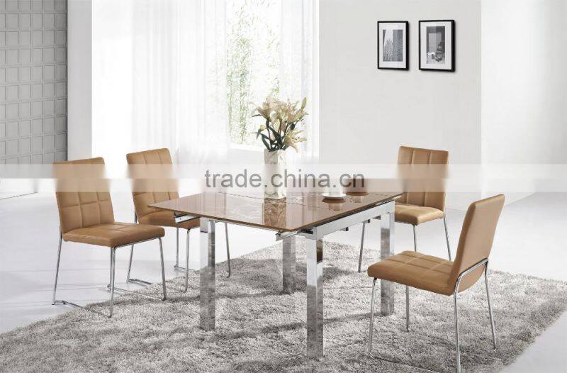 Z629 White PU Leather Dining Chairs China Leather Dining Suites