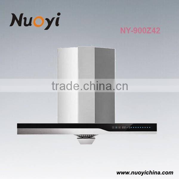 Newest CE colorful hammered copper kitchen range cooker hood motor