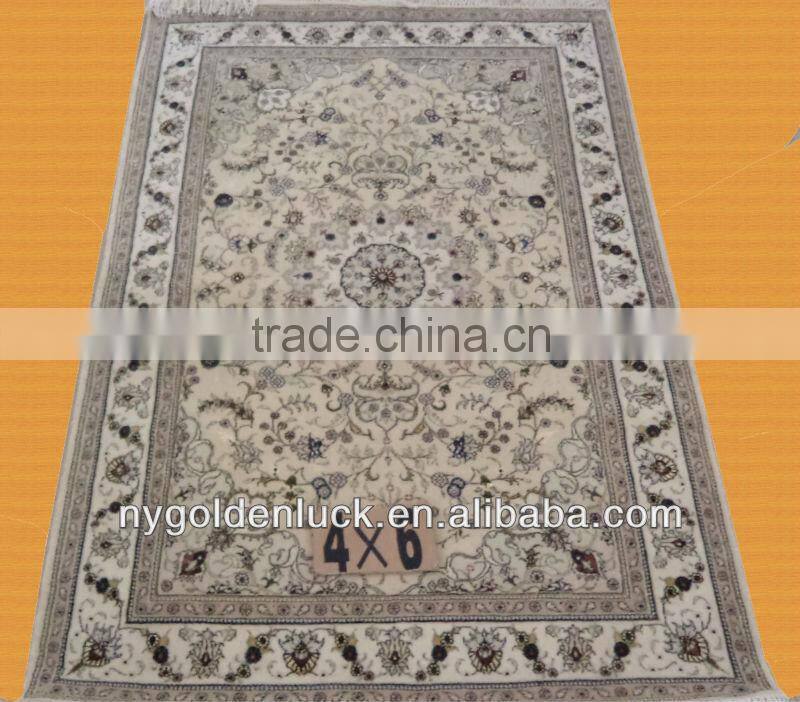4x6ft flower design wool carpets