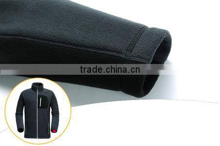 Girl sports polar fleece jacket