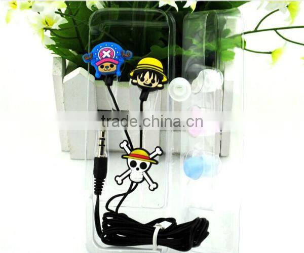 2014 best selling Cute Lovely anime in-ear Earphones for kids