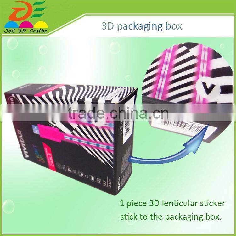 custom mold design display 3d animation PET lenticular luxury gift box packaging