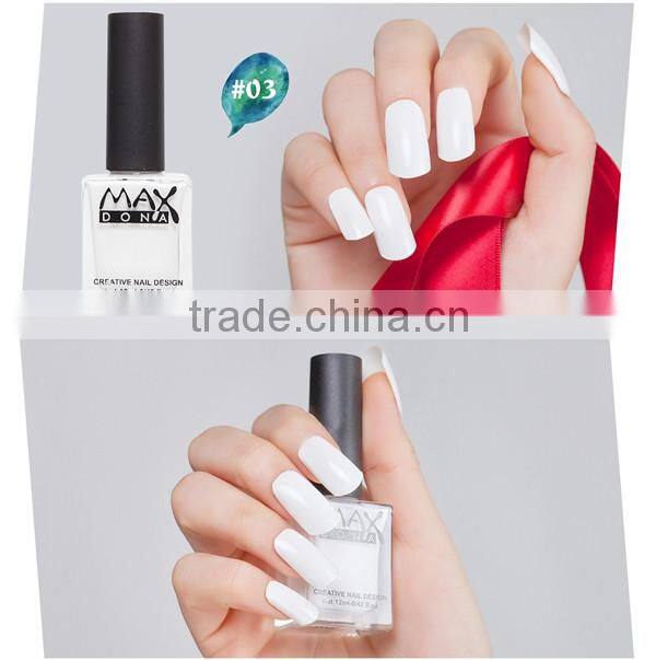 2016 new fashion peel off water based nail polish accept OEM
