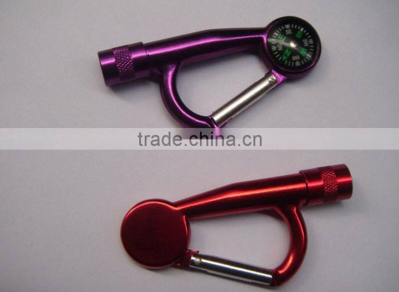 LED Lighting Carabiner Keychain Flashlight