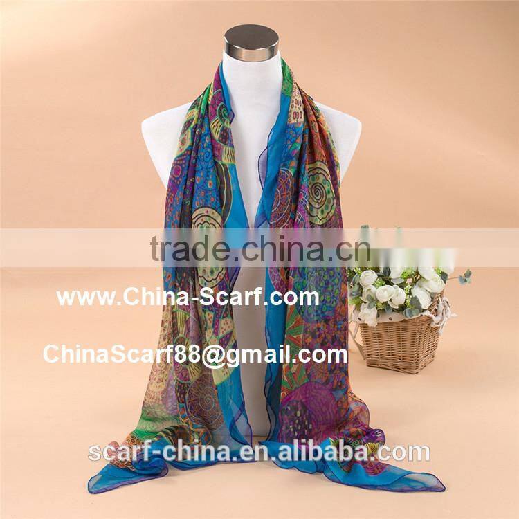 Silk scarf beach scarf shawl