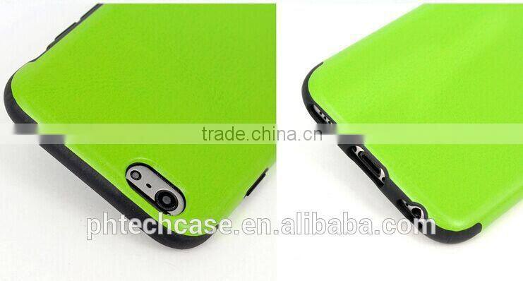 Colorful Luxury Soft TPU PU Leather Back Cover Case for iPhone 6 4.7 Inch
