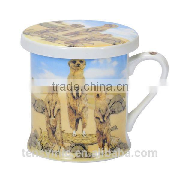 New design fine porcelain personalized porcelain gift mug