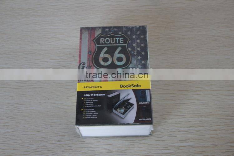 Printed Book Safe Box, Book Box, Money Safe Box-ROUTE 66