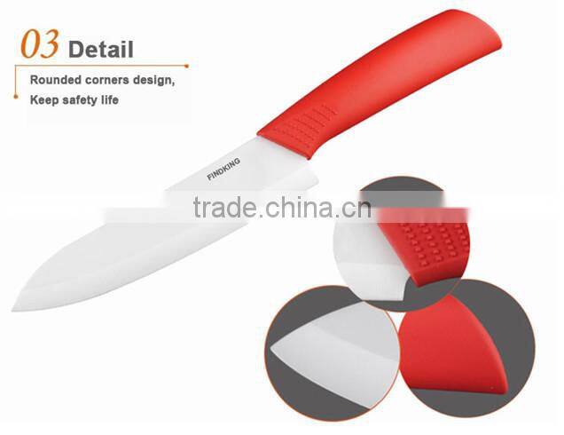 Beauty Gifts Zirconia kitchen knife set Ceramic fruit Knife Set 3" 4" 5" 6" inch+ Peeler+Covers