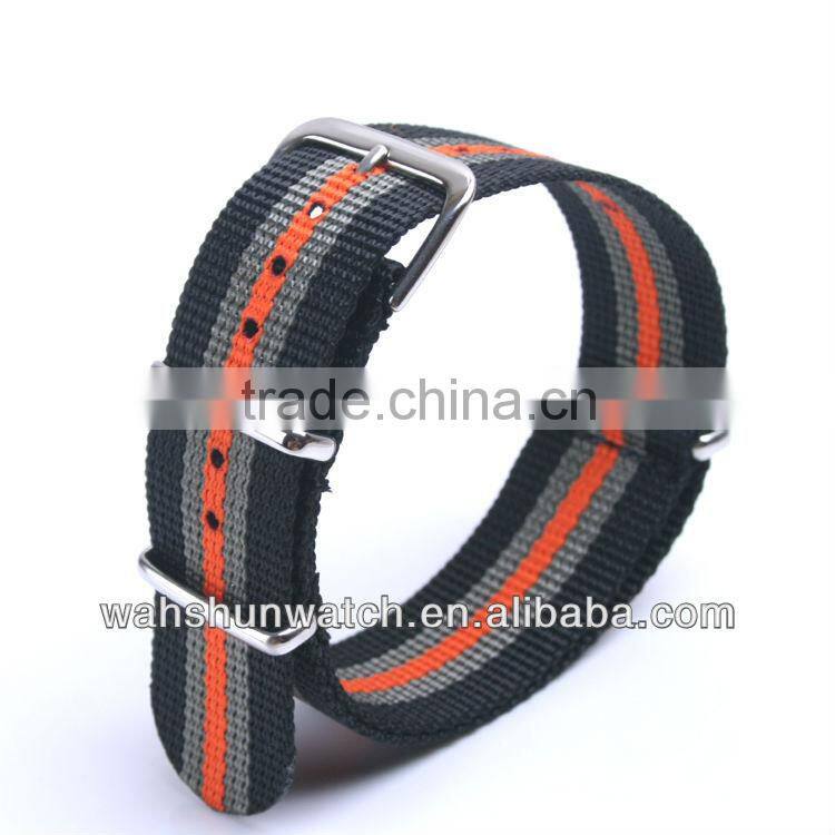 red and black nato strap with buckles
