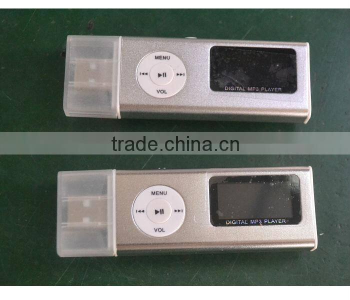 usb style mp3 player with built in speaker,double earphone port