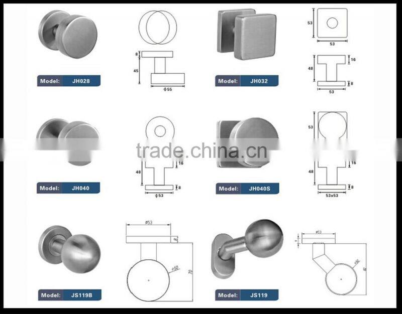 Stainless steel Ball knob handle with Oval cover