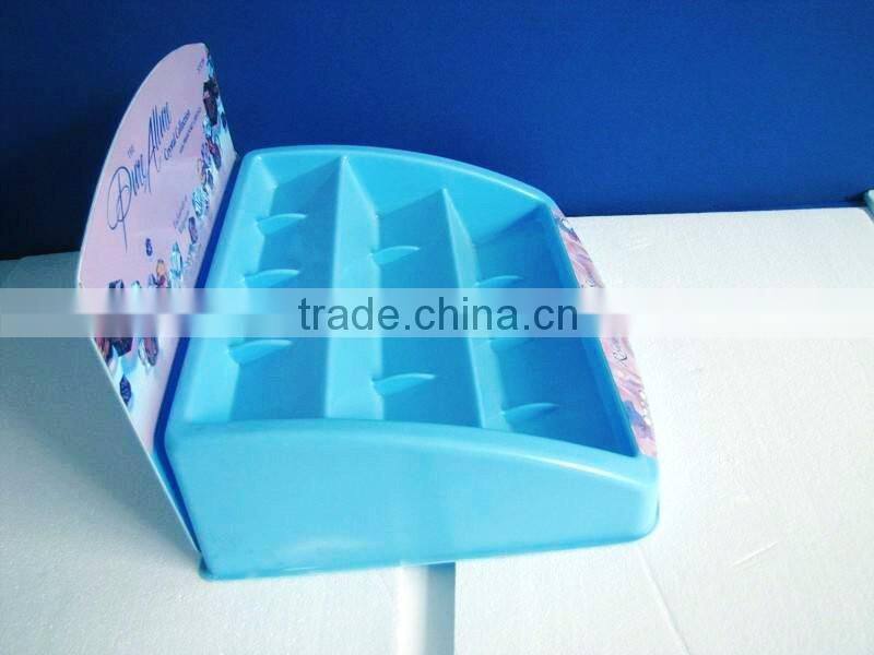 customized cosmetics plastic display stand, plastic tray, blister packaging