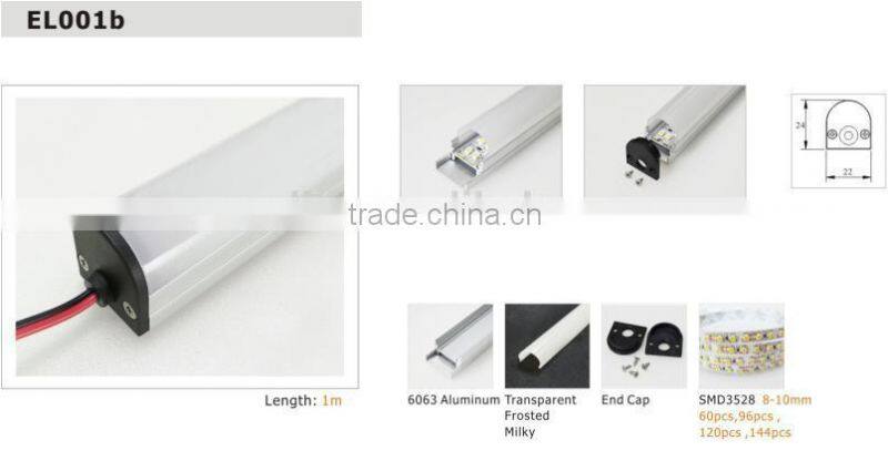 customized dimension and spec LED Aluminum profile for LED strips aluminum profile