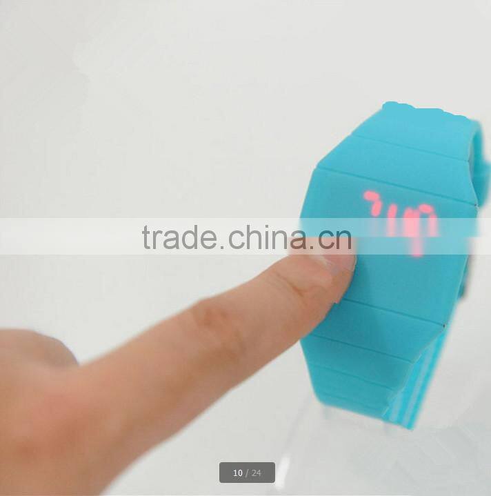 2013 silicone led touch screen watches