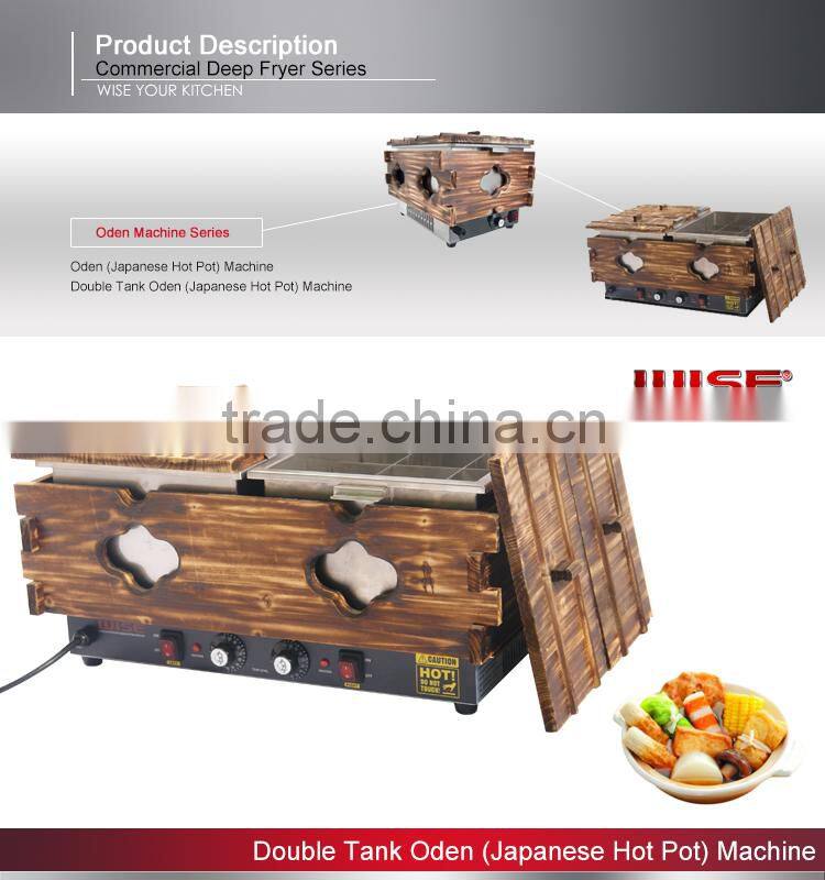 WISE Kitchen Efficient Double Tank Japanese Oden Machine For Commercial Use