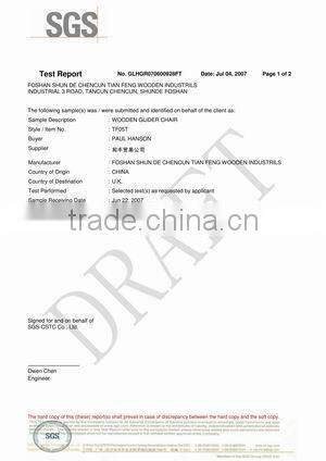 Cusion Washable Mother Love Wooden Leisure Chair