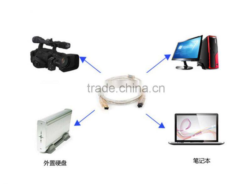 1.8M High Power ieee 1394 9p-6p cable from china supplier