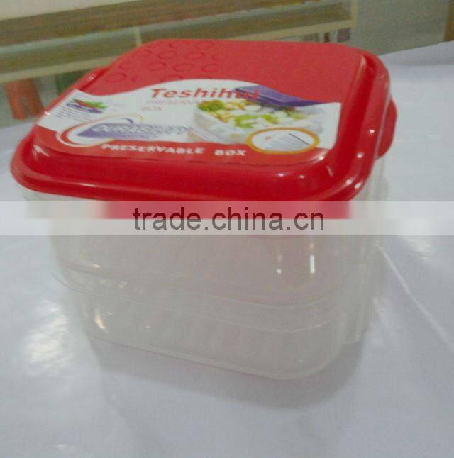 4 layers a set rectangle plastic food container