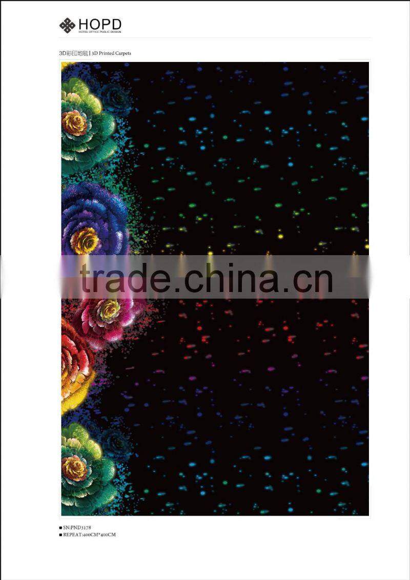GREAT pattern 3D printed Carpet for decoration, hotel, ballroom
