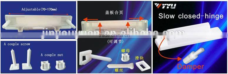 007 Toilet Seat Cover Hydraulic Damper Soft Closing PP Plastic