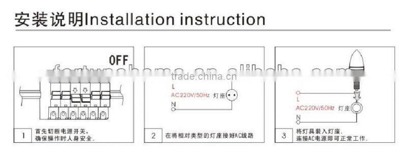 Indoor 4W LED candle light