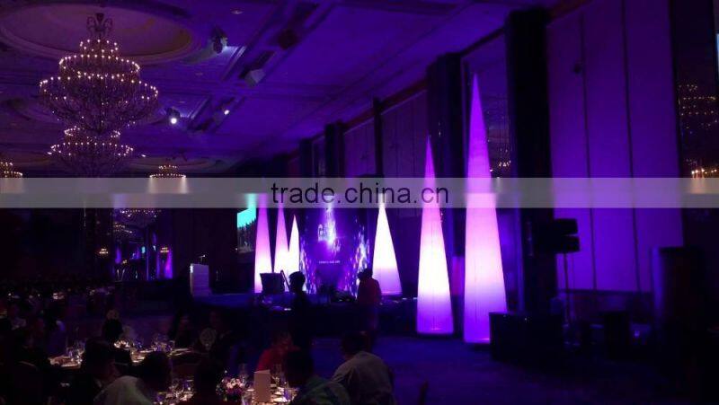 Hot sale color changing led inflatable pillar, inflatable led pillars for decoration