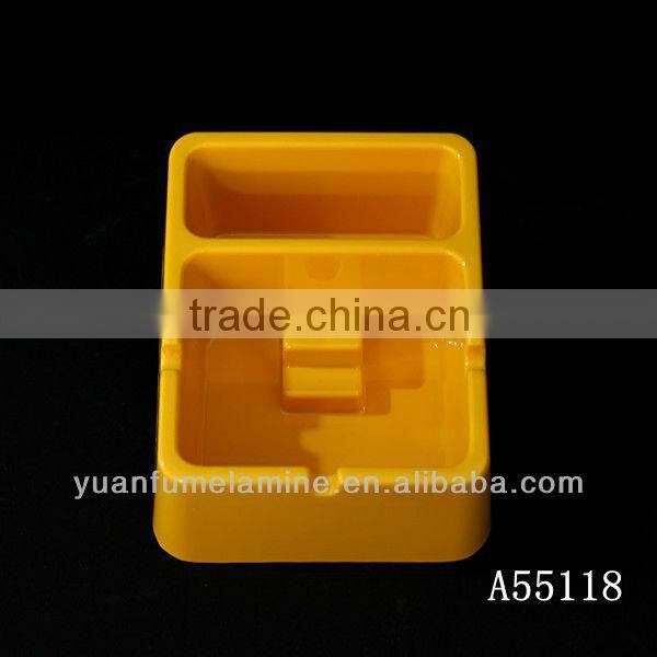 Rectangular yello unique ashtray