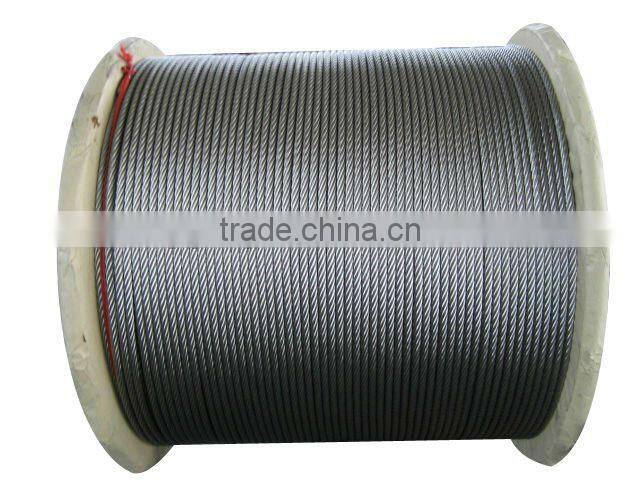 6x19 Stainless steel wire rope