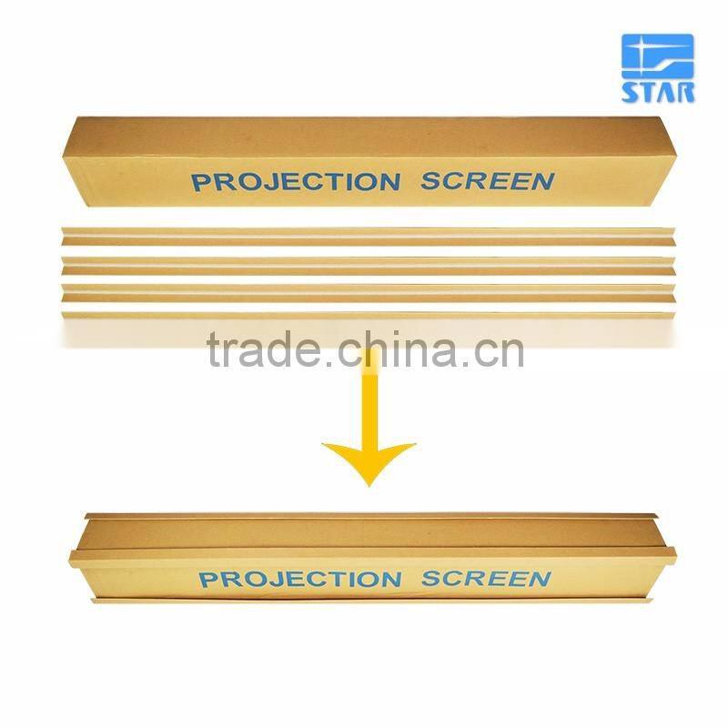 60 Inch 16:9 Floor Pull-up Projection Screen, Portable Projection Screens Easy Carry